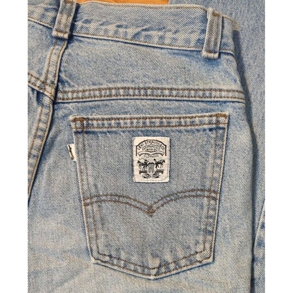 Vintage Levis Jeans Womens 13 Blue Denim Tapered Mom White Label USA 70s 80s EUC - Picture 8 of 10